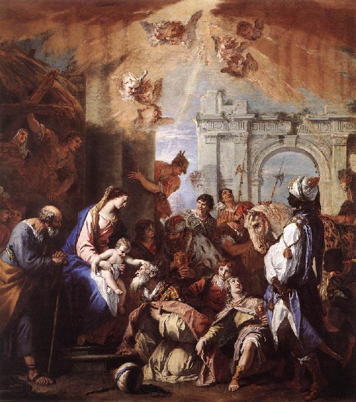 RICCI, Sebastiano The Adoration of the Magi Spain oil painting art